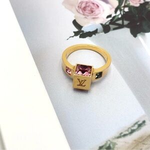 Auth Louis Vuitton M66826 Berg
Gamble Ring GD Pink L size 5.7g